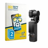 BROTECT - Screenprotector voor DJI Osmo Pocket 4P - Folie Beschermfolie transparant 2 Stuks