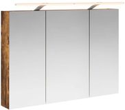 vidaXL Badkamerspiegelkast Rook Eiken 100 x 14,5 x 70 cm