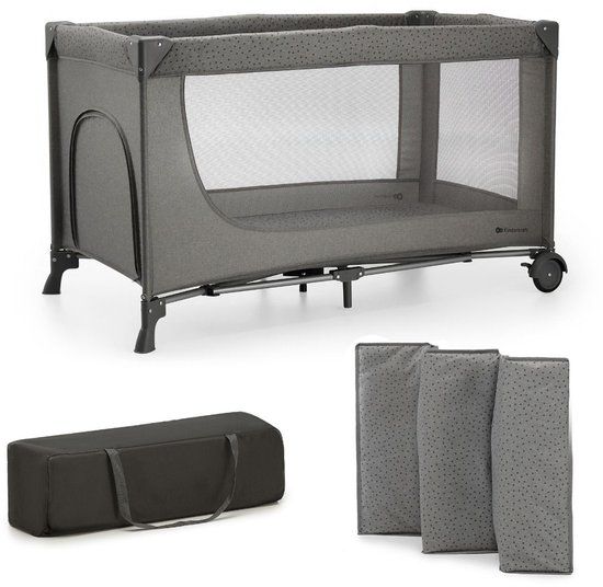Kinderkraft JOY 2 ACC Reisbed 3-in-1 – Grijs