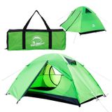 Merkloos [Brand] Tweepersoonstent - Dubbelwandig - Waterdicht - 230 x 140 x 115 cm - 3,55 kg