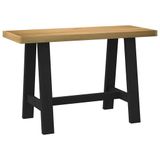vidaXL Bureau NOAIN A-vormige poten 120x50x75 cm massief hout