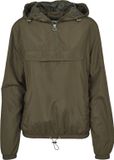 Urban Classics Basic Windrunner Dames Windbreaker - olijf - S
