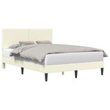 vidaXL Bedframe met hoofdeinde Crèmekleurig 120 x 200 cm Corduroy stof