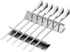 Merkloos BBQ Shaslick-spieset - 8-delig - RVS - Blauw