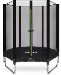 VirtuFit Kindertrampoline met Veiligheidsnet - 140 cm - Zwart
