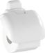WENKO Toiletpapierhouder met deksel Pure, kunststof (ABS), 16 x 5 x 16 cm, wit