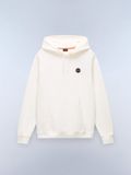Napapijri B-Badge Trui Heren Wit Katoen Ronde Hals Lange Mouw Regular Fit