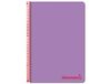Liderpapel Notitieboek met spiraalbinding, A4, micro-wonder deksel, kunststof, 120 h, 90 g, 5 mm, 5 vellen, lila