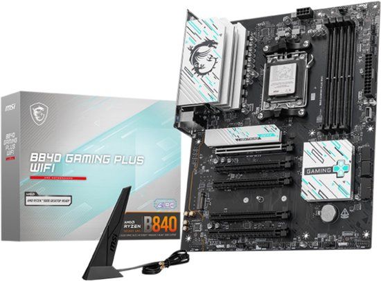 MSI B840 GAMING PLUS WIFI Moederbord Socket AM5 ATX AMD B650 DDR5 WiFi 7 Bluetooth 5.4