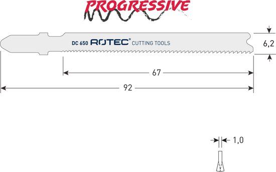 Rotec Decoupeerzagen DC650 / (VPE 5 stuks)