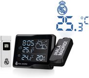 Real Madrid CF Real Madrid Weerstation - Thermo-, Hygrometer - Met projectie - Zwart