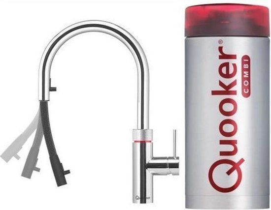 Quooker Flex Pro3 Vaq Chroom 3 in 1 - Kokend-water-kraan - Chroom