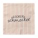 Grafiek Workshop 20 servetten spreuk servetten | 12,5 x 12,5 cm | roze | gestreept