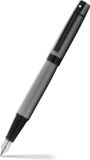 Sheaffer vulpen - 300 E9345 - M - Mat grijs met zwart gepolijste afwerking
