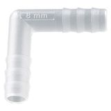Bürkle Polypropyleen hoekverbinder voor 5mm-7mm slangen, cilindrische tule, 10 stuks