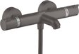 Hansgrohe Ecostat badthermostaat Comfort opbouw Brushed Black Chrome 13114340 | Douche- en badkraan