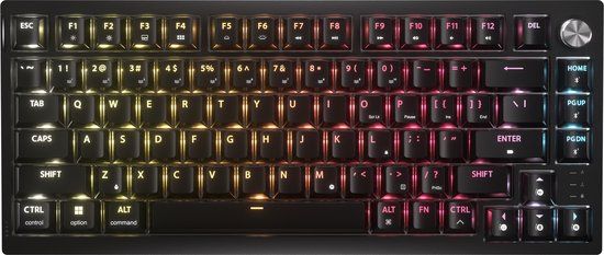 Corsair K65 Plus Draadloos Mechanisch Toetsenbord 65% – RGB – Corsair MLX Fusion Tactile – US Qwerty - Zwart