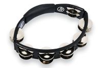 Latin Percussion Cyclops Hand Tambourine LP150, zwart, steel jingles