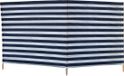 Gerkimex Windscherm - gestreept - 240 x 120 cm - wit/donkerblauw - strand scherm