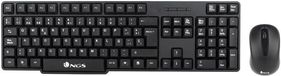 NGS Euphoria Kit Draadloos Toetsenbord en Muis Zwart