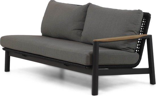 Coco Ralph/Rimini 60/75 cm Hoek Loungeset - 6-delig - Grijs-antraciet