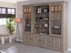 YORKO Buffet 6 portes chêne cristal clair