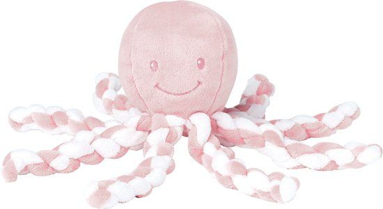Nattou Lapidou - Octopus roze-wit - 5414673878753