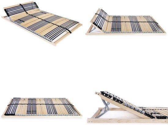 vidaXL Lattenbodem met 42 latten 7 zones 100x200 cm