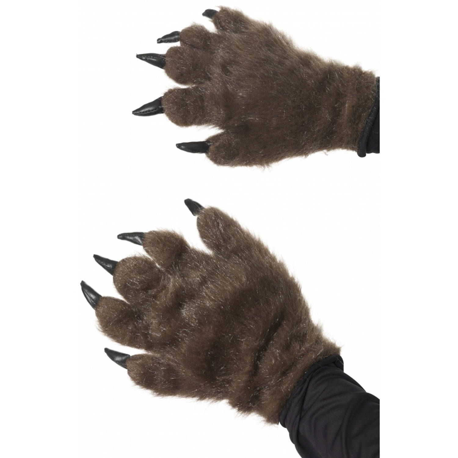 Smiffys Halloween - Harige dierenpoot / weerwolf handschoenen voor volwassenen
