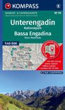 Unterengadin KOMPASS Wanderkarte 98 Unterengadin, Nationalpark / Bassa Engadina, Parco Nazionale 1:40.000