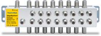 TechniSat 17P - Répartiteur pour antenne satellite - Connecteur F femelle vers connecteur F femelle - argent