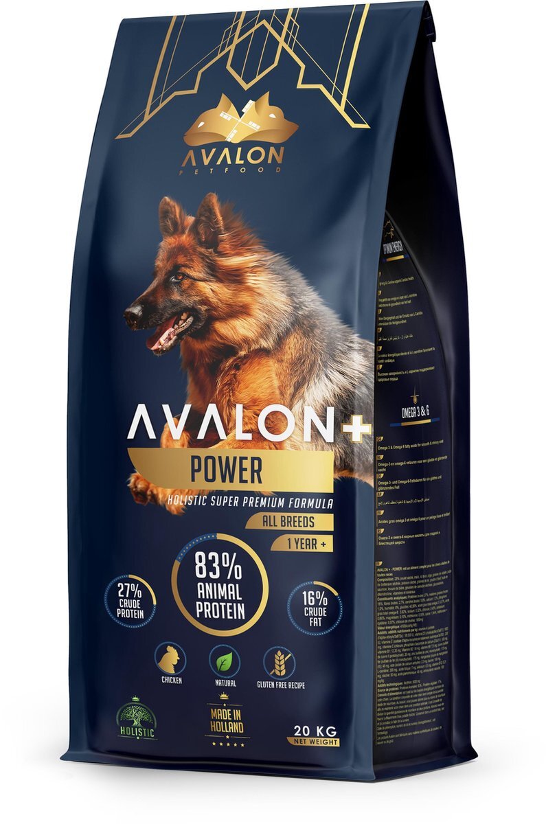 AVALON PETFOOD +Power - Hondenvoer - 20 Kg