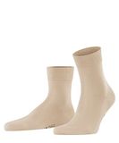 FALKE Tiago herensokken, ademend, katoen, Schotse draad, dun, effen, glanzend, elegant, voor dagelijks gebruik of werk, 1 paar, Beige zijde 4097
