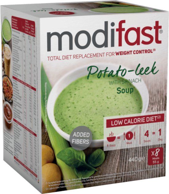 Modifast Intensive Soep prei aardappel spinazie 8 x 55g