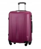 Puccini Paris Koffer Borduur Blauw ABS 77cm 94L 4 Wielen