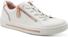 Jana Dames Sneaker - 23660-152 Wit/Rosegoud - Wijdte H - Maat 41