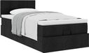 Maison Exclusive - Lit coffre avec matelas, noir, 100x200 cm, textile