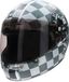 NZI STREET TRACK 3 DOMINO Casque intégral vert militaire mat et gris clair, taille XS