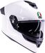 AGV K5 motorhelm Mono solid glans wit S