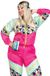 Leg Avenue Totally 80s Tracksuit Kostuum - 3XL/4XL - Multicolours
