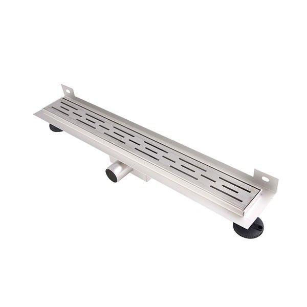 Saniclass Brauer douchegoot met opstaande rand 80x7cm RVS