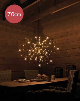 Lumineo Poolster Kerstverlichting - Ø 70 cm - 160 LED - Warm Wit - Buiten