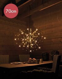 Lumineo Poolster Kerstverlichting - Ø 70 cm - 160 LED - Warm Wit - Buiten