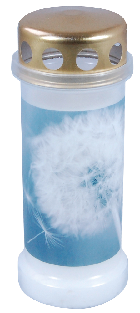 Bolsius Herdenkingslicht nr.6 Paardenbloem Wit