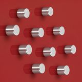 Sigel Neodymium magneten - 10x10mm - rond - C5 sterk - zilver - 10 stuks