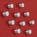 Sigel Neodymium magneten - 10x10mm - rond - C5 sterk - zilver - 10 stuks