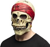 Boland Latex masker Piraat Crinson - Volwassenen - Piraat - Schedel - Halloween - Carnaval - Themafeest