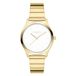 Liebeskind Berlin LT-0388-MQ Polshorloge Vrouwen Staal Goudkleurig Wit Analoog Quartz 33 mm