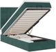 vidaXL lit plateforme avec matelas 80x200cm velours vert foncé