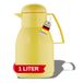 Helios Top kunststof thermoskan, geel, 1 liter